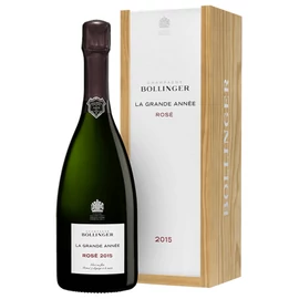 BOLLINGER La Grande Année Rosé 2015 Díszdobozban - 62% Pinot Noir, 38% Chardonnay - Pezsgő - Champagne - BorGuru