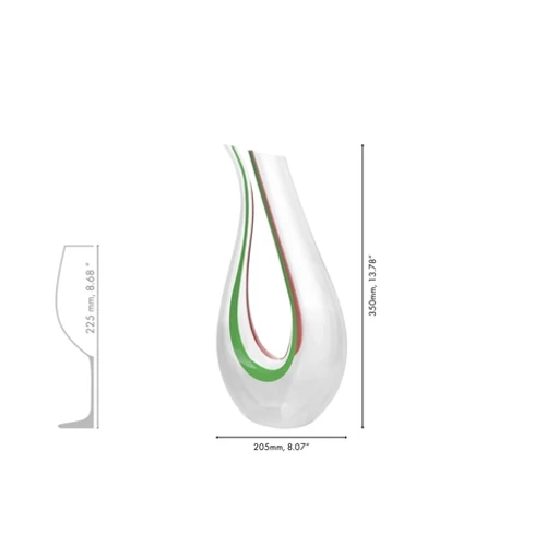 RIEDEL Amadeo Decanter Magyar/Olasz kiadás - Piros/Fehér/Zöld